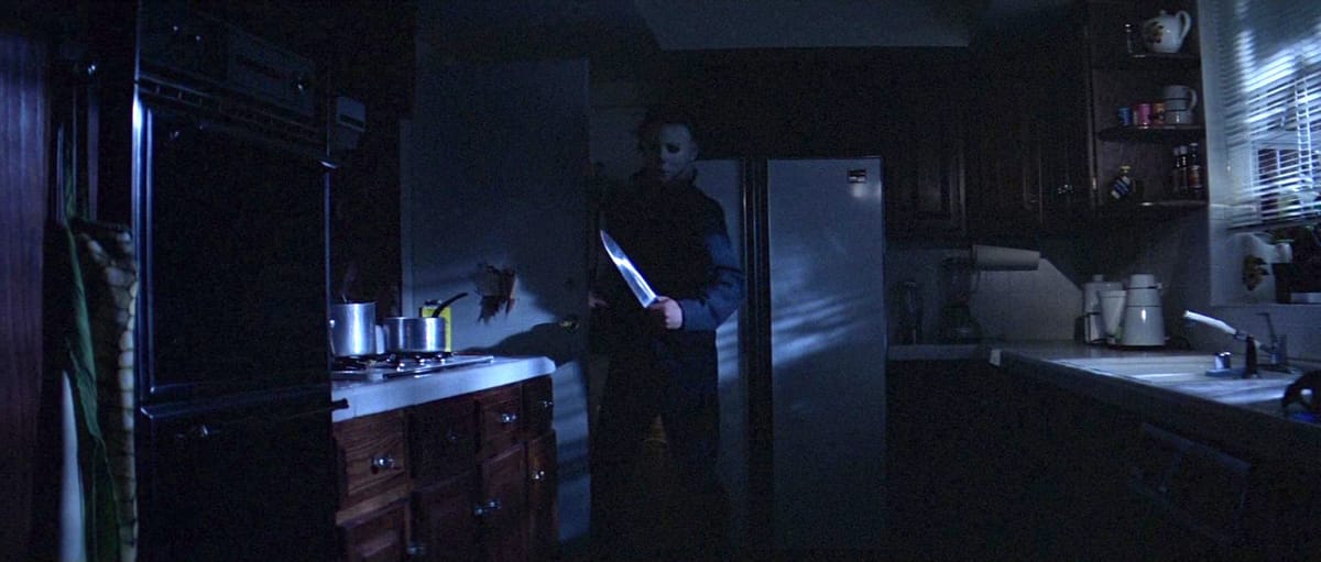 The stabbing sound effect from Halloween is really a knife stabbing what?