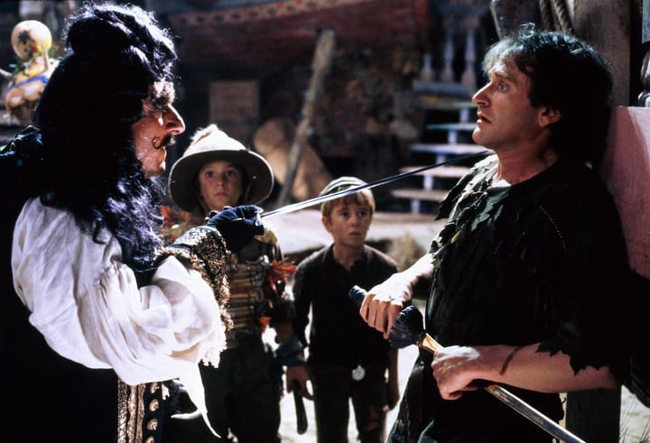 What name does Peter Pan go by in 1991's Hook?